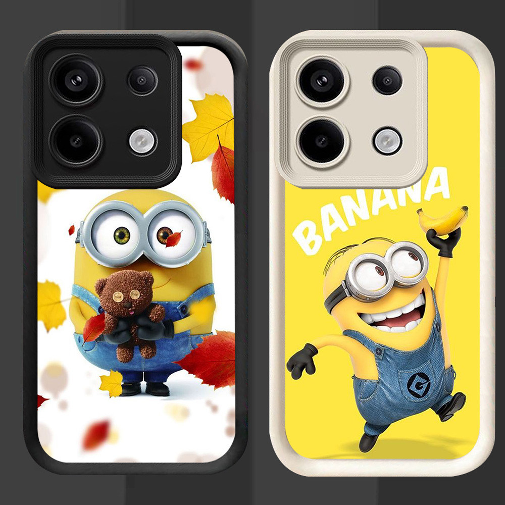 R26 Minion Casing สําหรับ Infinix Tecno Smart POP 7 ITEL P65 20 GT Pro สีดําและสีขาว