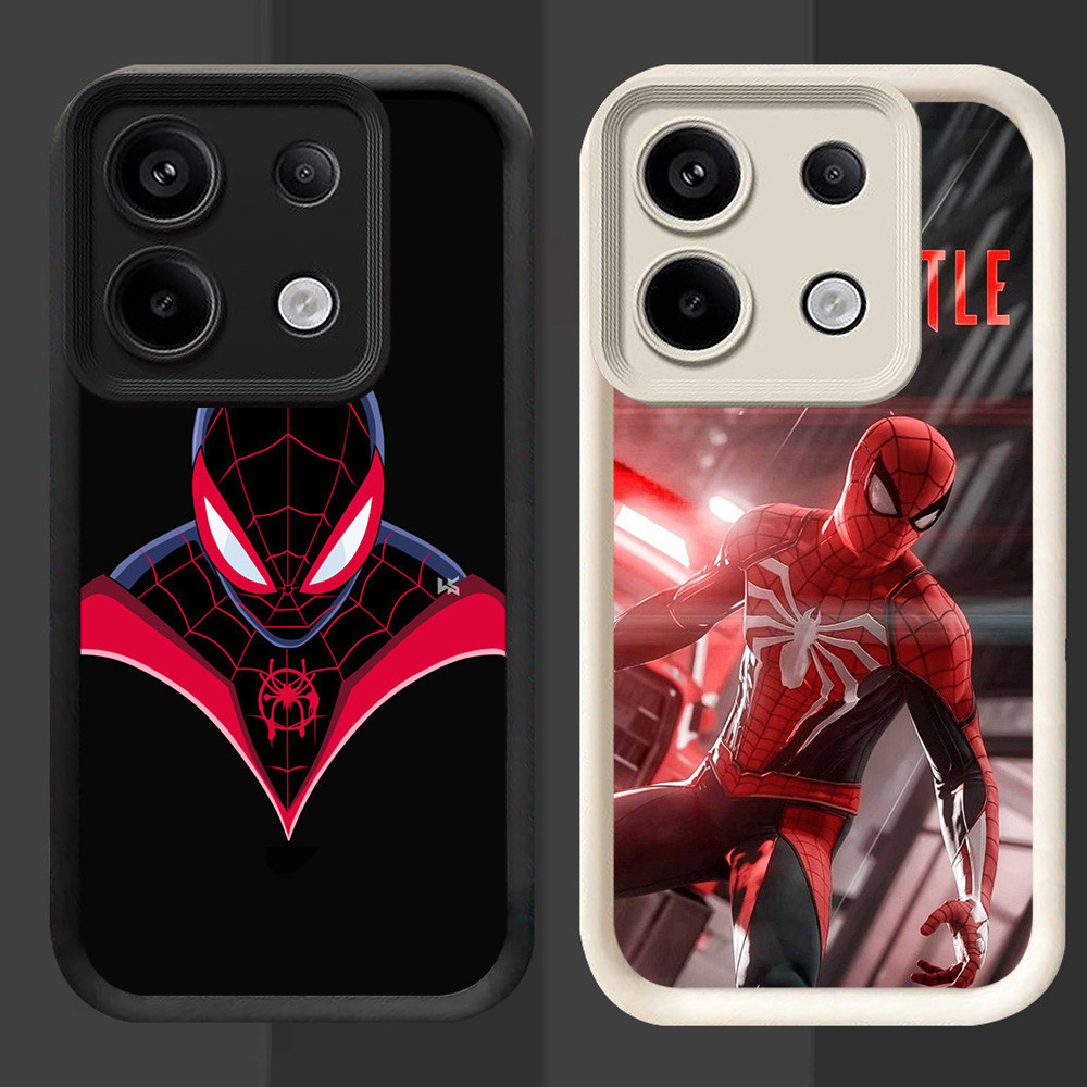 R73 Spiderman Casing สําหรับ Infinix Tecno Note Zero 30 Pova 5 Pro 5G สีดําและสีขาว
