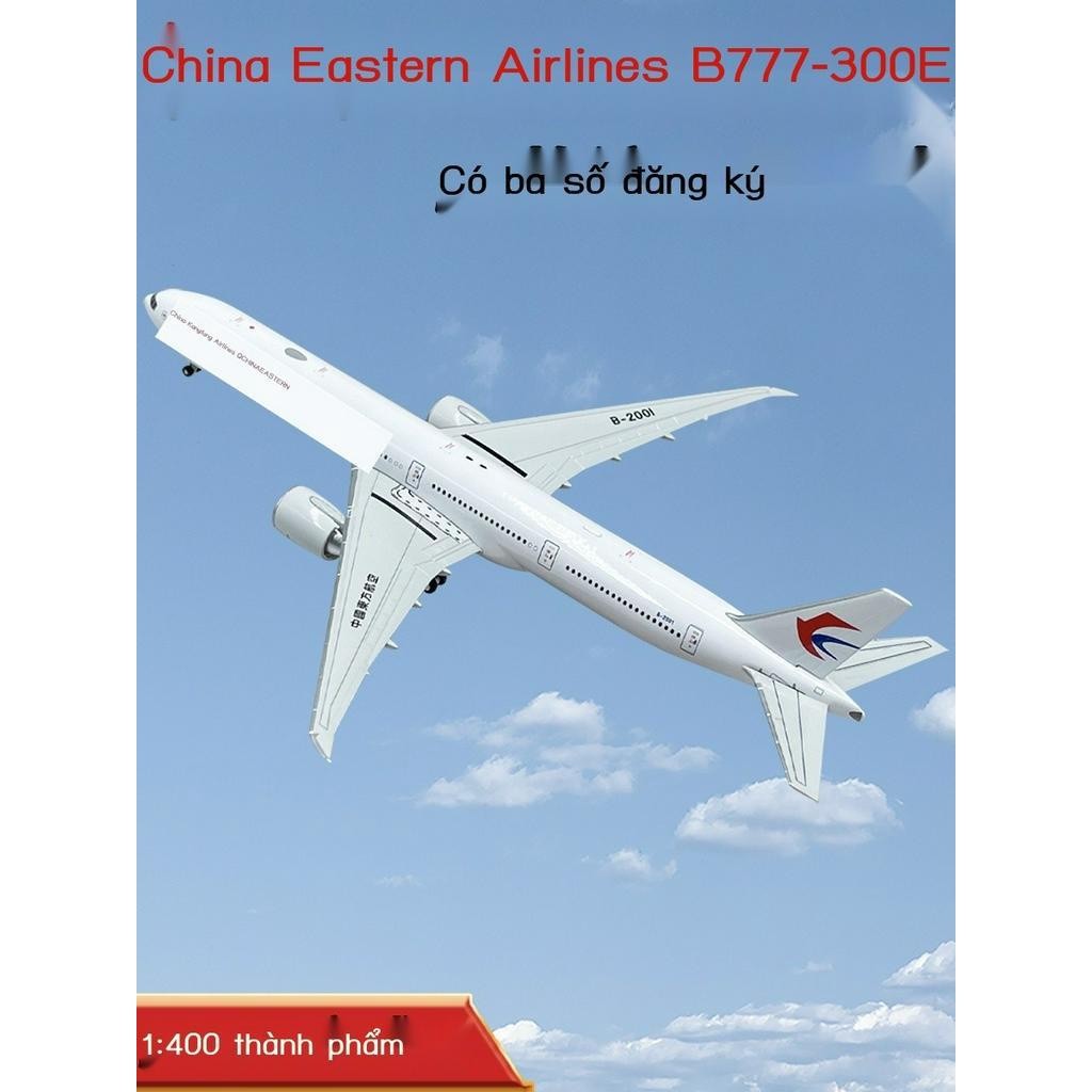 1:400 China Eastern Airlines Boeing B777-300ER เครื่องบินโดยสาร 777 โมเดลเครื่องบิน