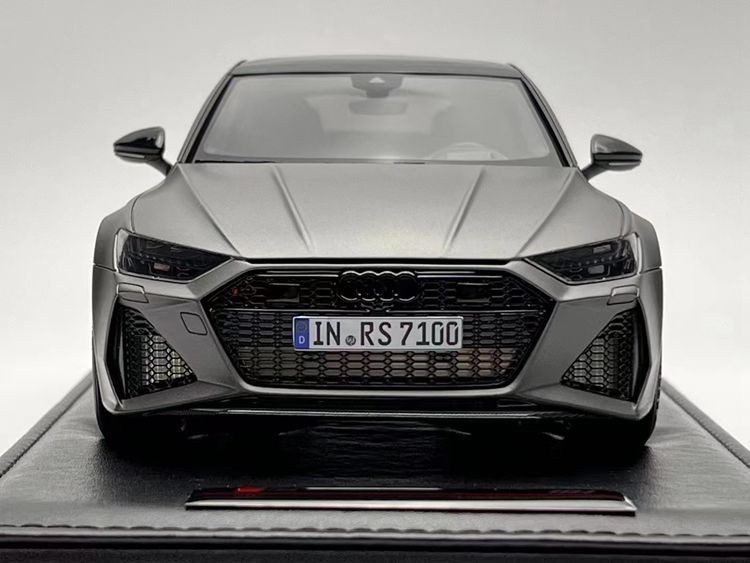 MotorHelix 1: 18 Audi RS7 Resin Limited Car Model Matte Grey สําเร็จรูปคอลเลกชันผลิตภัณฑ์ Performanc