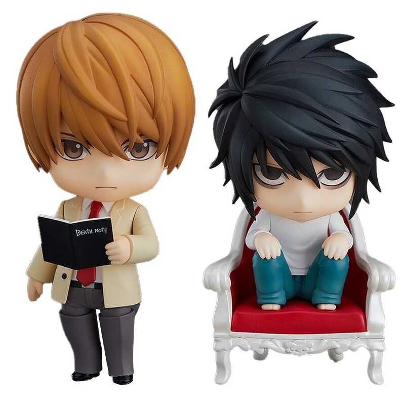 C 10Cm Death Note Anime Figure #1160 Yagami Light Action Figure #1200 L Fig Decorations PVC Adult C