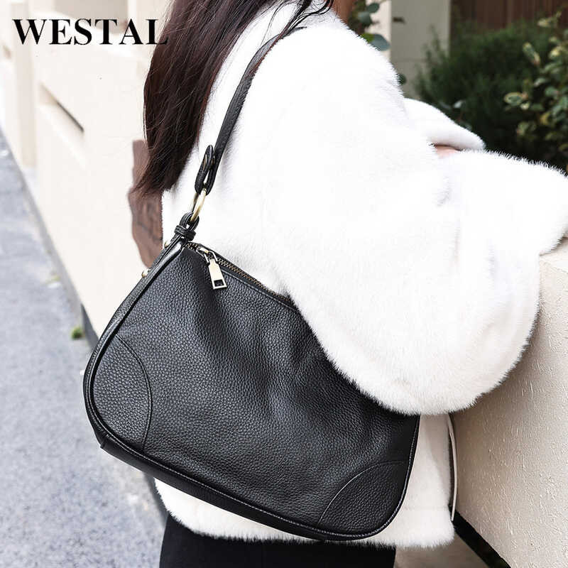 Temu กระเป๋าสะพายไหล่หนังแท้หนังวัวชั้นแรกทุกการแข่งขันไหล่เดียวMessen