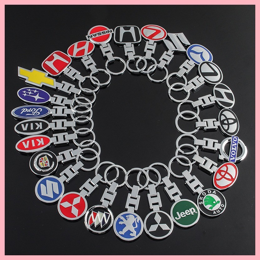 【2025】 ปุ่ม H Volvo Ford Subaru Chevrolet Mitsubishi โลโก้ Metal Keychain Metal Pendant