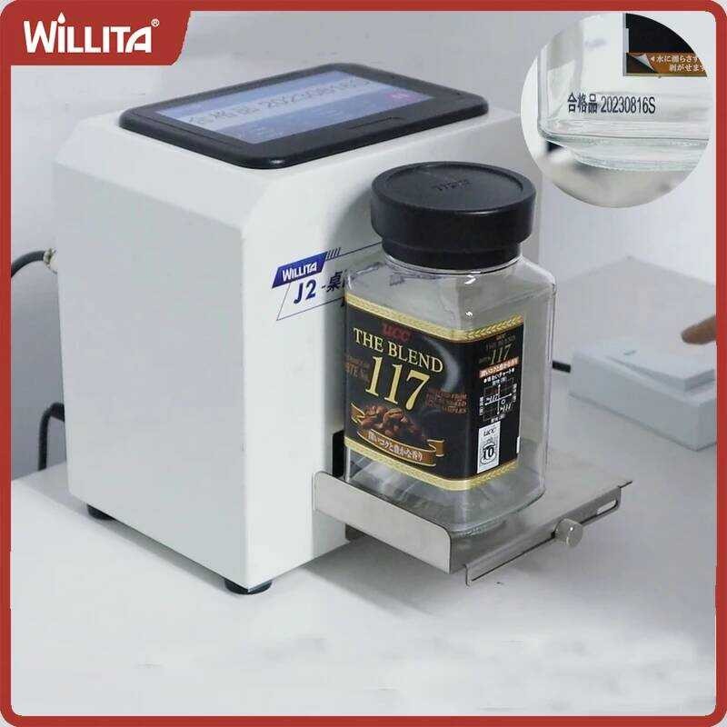 Willita J2 12.7 มม.ป้ายแบบพกพา QR Bar Batch หมายเลขรหัสExpiry Date Desktop jet Printer 25 Langges