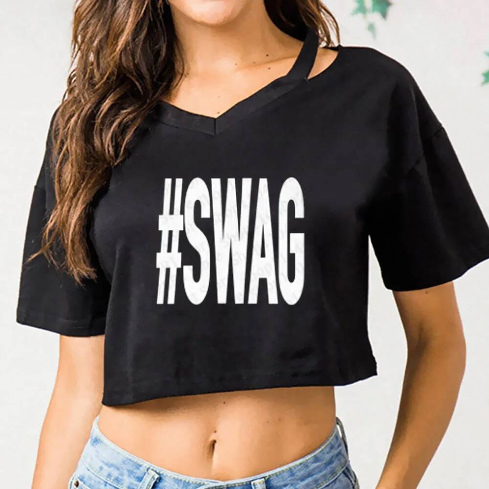 Swag cropped Topผู้หญิงHarajuku kawaii Dollette Gyaru goth Tเสื้อVINTAGE Dolletteญี่ปุ่นGyaru grunge