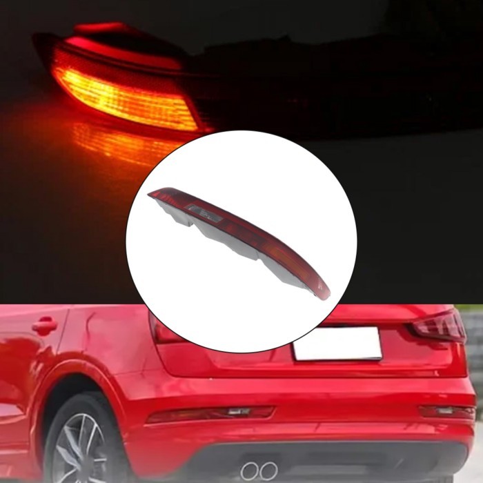Car Rear Bumper Brake Light 8UD945095B 8UD945096B For Audi Q3 EU version with halogen bulbs 2016-20
