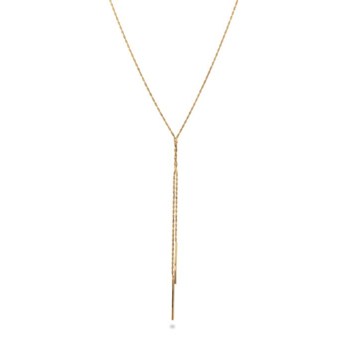 Elli Jewelry 925 Silver Jewelry Necklace Y-Chain Gold PlatedWanita