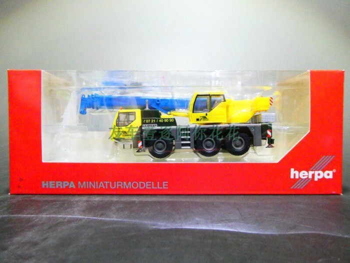 1: 87 HERPA Crane Crane Engineering Vehicle Model Car Out of Print Limited Edition Model