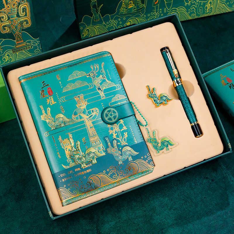 Samsung Diary Creative Signature Notebook Diary Museum ของที่ระลึกปากกาเจลคู่มือ Notepad ชุดกล่องของ