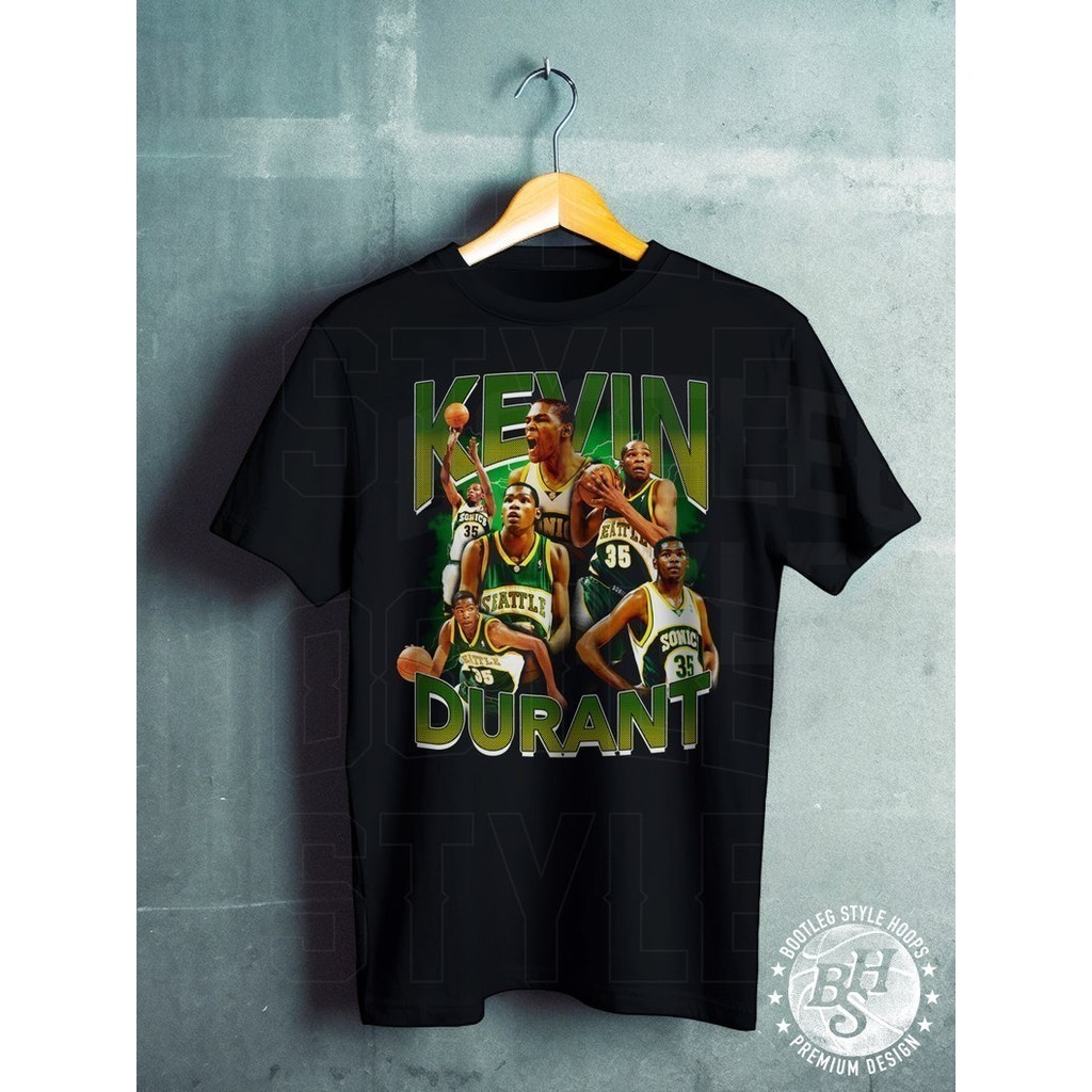 Kevin Durant เสื้อเถื่อนยุค 90 เสื้อยืดบาสเก็ตบอลวินเทจ Kevin Durant ของขวัญสำหรับแฟนบาสเก็ตบอล