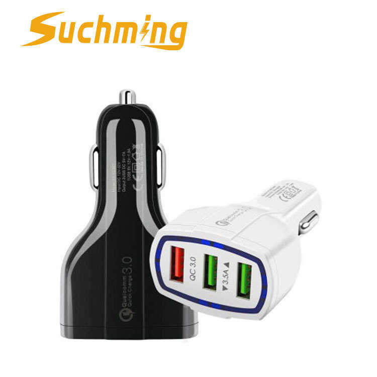 เครื่องชาร์จสามพอร์ต Fast Charge Car Charger 5V3.1A Car Charger 3SB Car Charger type-c Car Charger