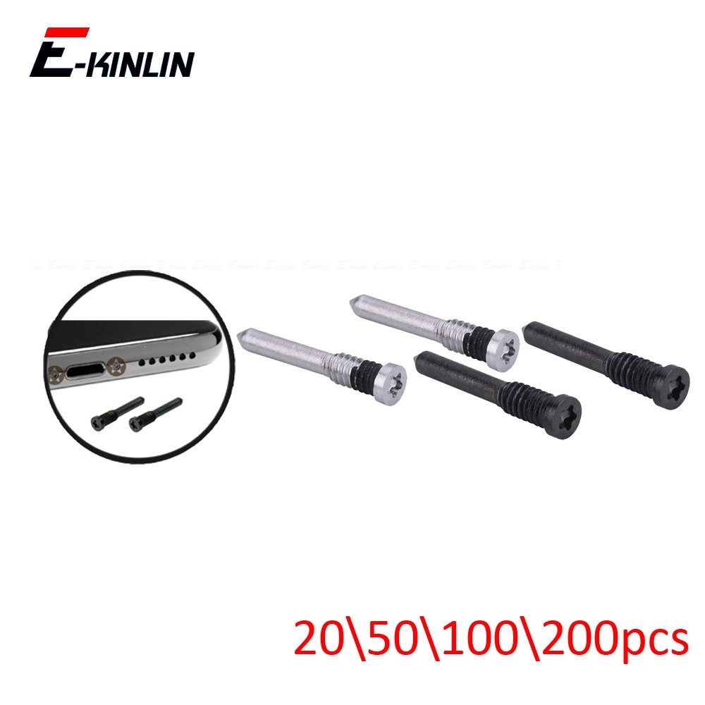 200pcs 100pcs 50pcs สําหรับ IP 11 12 13 mini 15 14 16 Plus Pro Max 5-Point Star Pentalobe ด้านล่าง Dock Connector สกรูอะไหล่