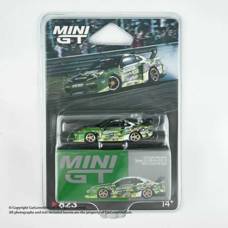 MINIGT 1: 64 #823 Nissan S15 SILVIA โมเดลรถอัลลอย