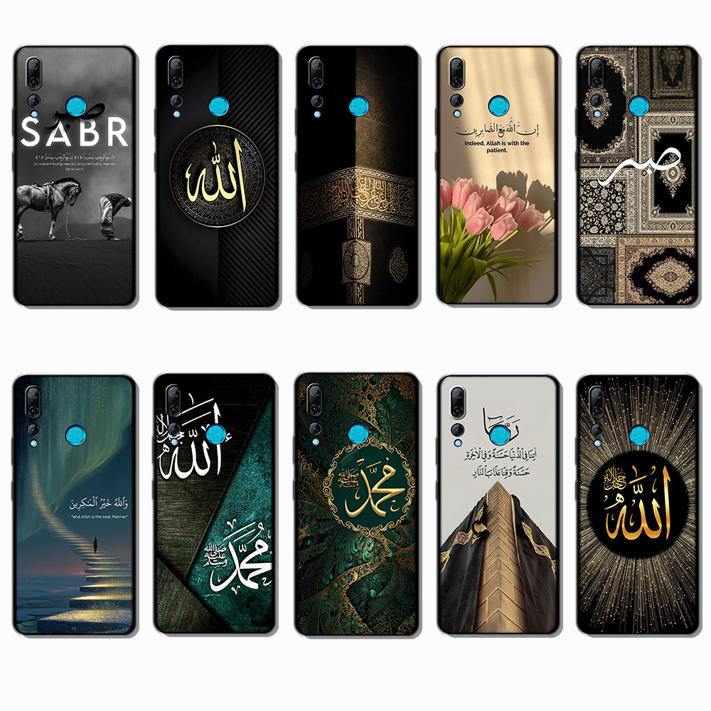 เคสโทรศัพท์สีดําแบบนุ่มสําหรับ Huawei Y7 Huawei Y7 Y9 Prime เคสอิสลาม