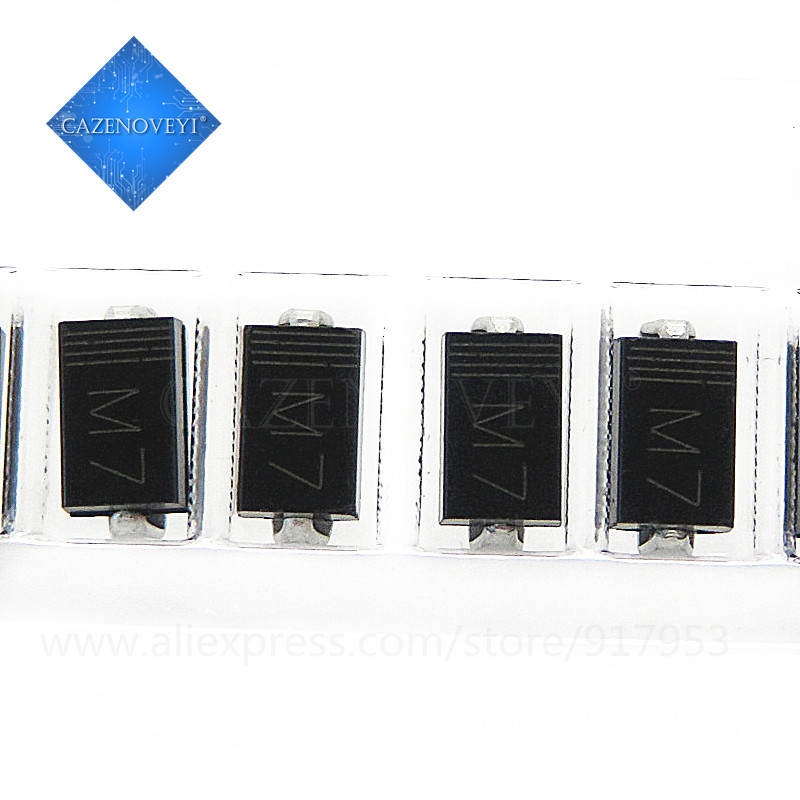 50 ชิ้น SMA Rectifier ไดโอด 1N4001 M1 1N4004 M4 1N4007 M7 FR107 RS1M FR207 RS2M HER108 US1M SF18 ES1