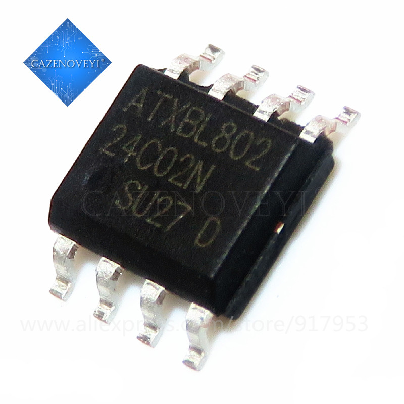 10 ชิ้น AT24C02N 24C02N 24C02 SOP-8 IC ใหม่