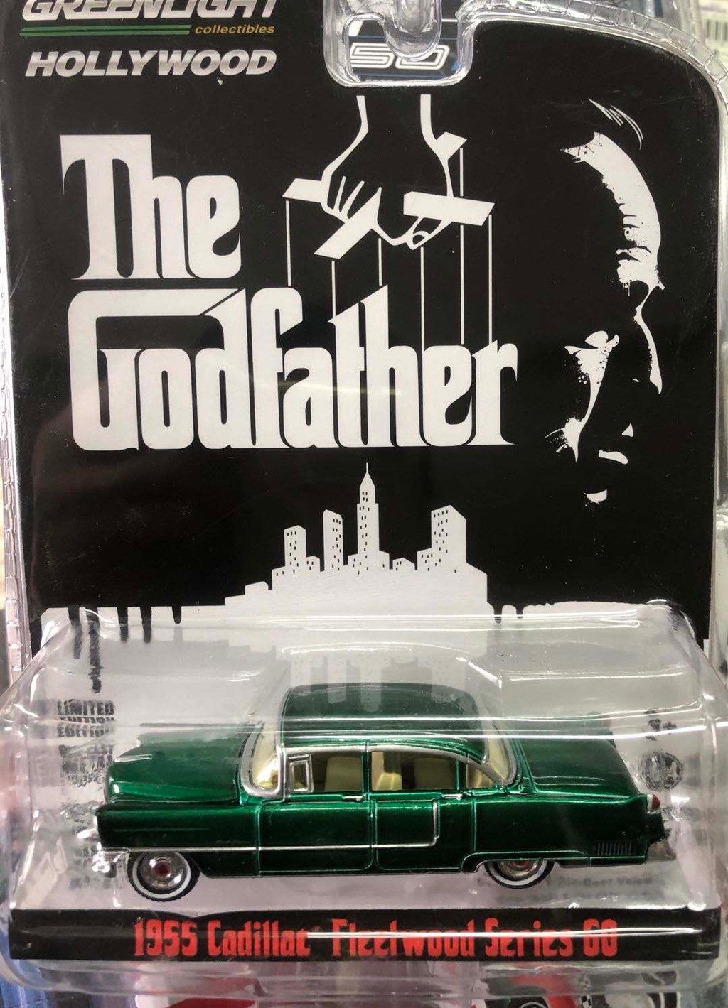 GreenLight 1: 64 1955 Cadillac Fleetwo Green Machine Cadillac Godfather Out of Print Car Model