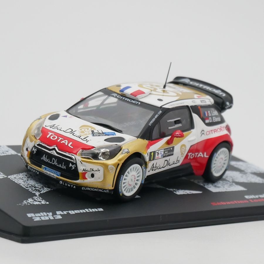 Ixo 1: 43 Citroen DS3 WRC 2013 Loeb Citroen Leb Rally รถรุ่น