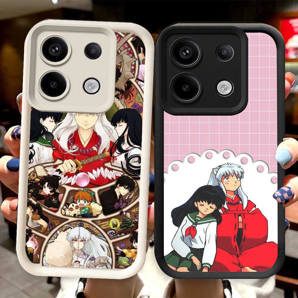 R27 เคส Inuyasha สําหรับ Infinix Tecno Smart POP 7 ITEL P65 20 GT Pro สีดําและสีขาว
