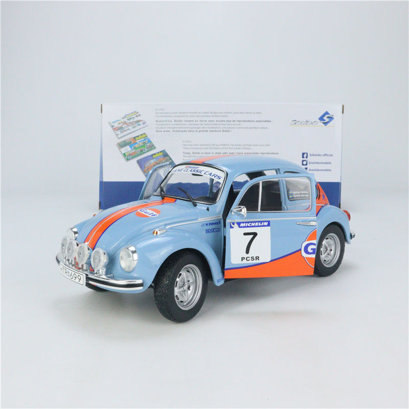 Solido Solido รถรุ่น 1: 18 Volkswagen Beetle 1303 Rallye Colds Alloy Double Open
