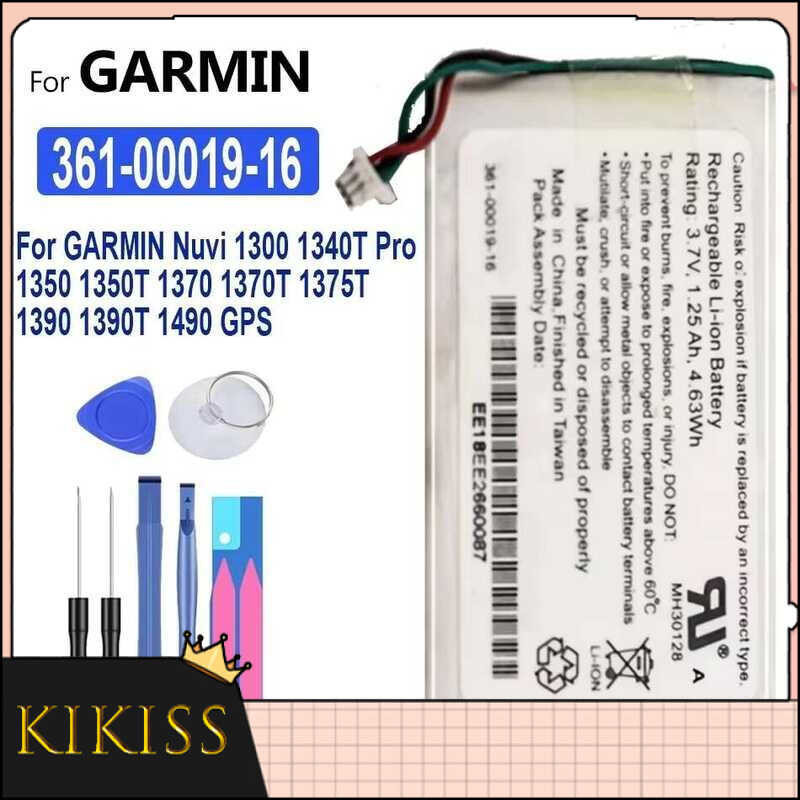 For GARMIN Nuvi 1300 1340T Pro 1350 1350T 1370 1370T 1375T 1390 1390T 1490 GPS 361-00019-16 แบตเตอรี่ 1240mAh