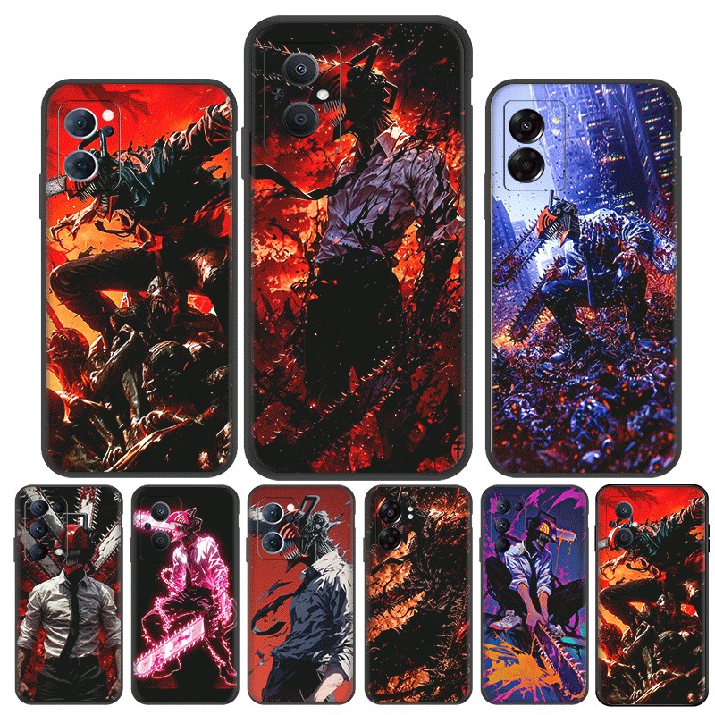 Anime Chainsaw Man สําหรับ OPPO R9 F1 Plus R9S Reno 2 2Z 2F 3 4 Pro 5 5F Lite 5K TPU Spot พลาสติกสีด