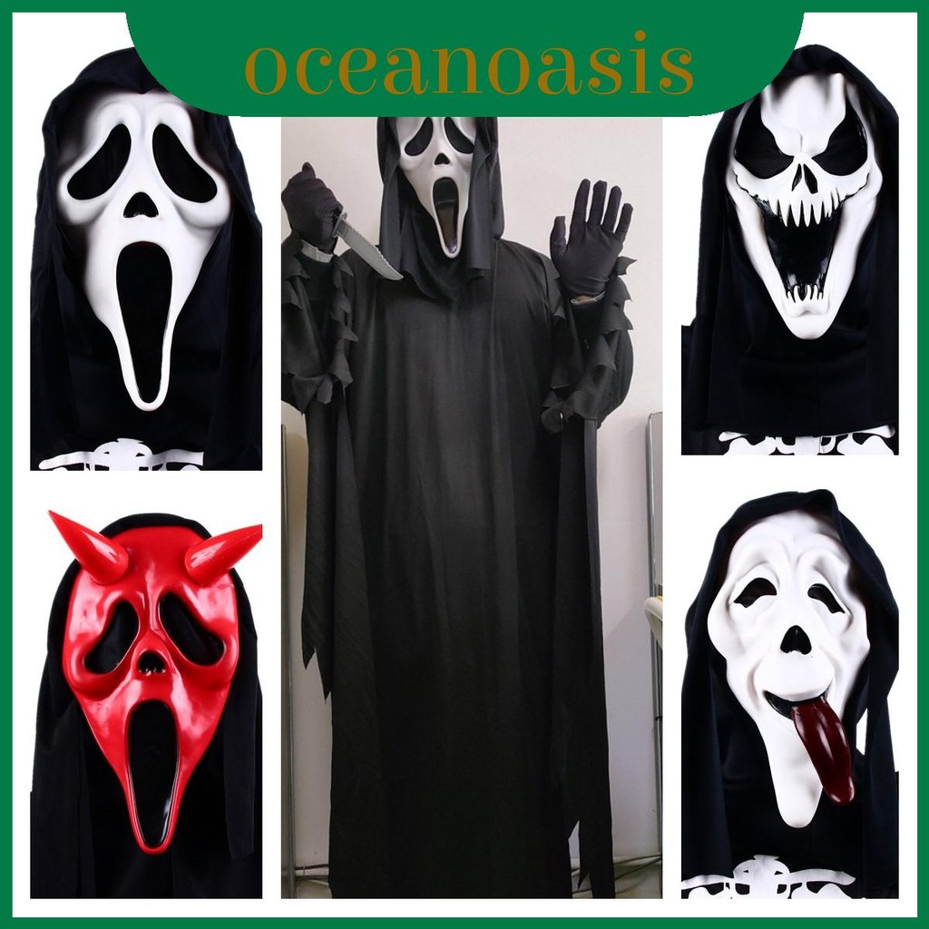 Let Screams The Begin With Our Adult Scream Suit Mask Ghost Face Costume Set Great For Monster Theme