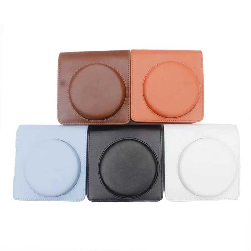 C Hot PU Leather Protective Camera Case For Fujifilm Instax Square Sq6 Sq1 Camera With Shoulder Str