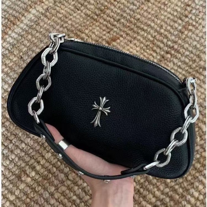 Chrome HEARTS แฟชั่น Retro Commuting กระเป๋าใต้วงแขนใหม่อินเทรนด์ Cool Hot Girl Cross ไหล่ Messenger