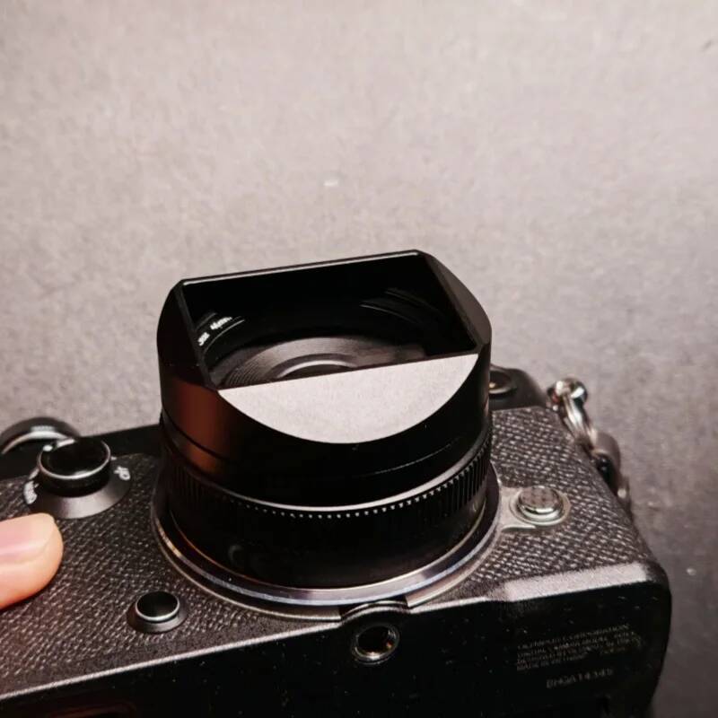 Metal Square Lens Hood สําหรับ Panasonic Lumix G 14mm f2.5 ASPH Pancake Lens