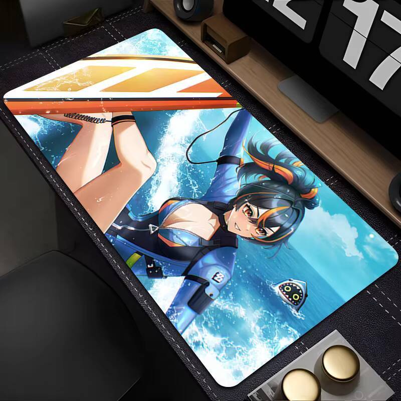 Mousepad แผ่นรองเมาส์อะนิเมะอุปกรณ์เสริมสําหรับเล่นเกมแผ่นรองคีย์บอร์ดสํานักงานแผ่นรองโต๊ะขนาดใหญ่ Z