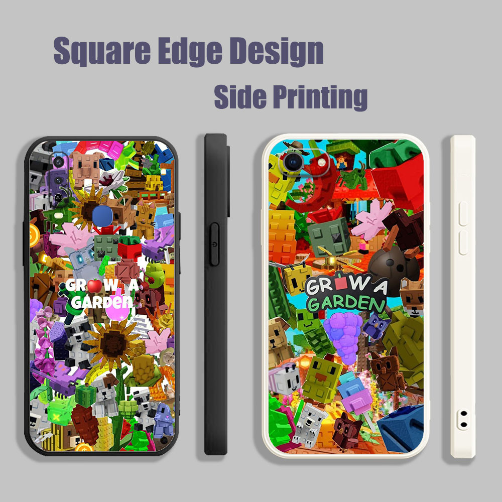 ปลอกสําหรับVivo Y12A Y53 V11i Z3i Y51A Y31 2021 Grow a garden RobloxวิดีโอเกมFXZ02 เคสโทรศัพท์สแควร์