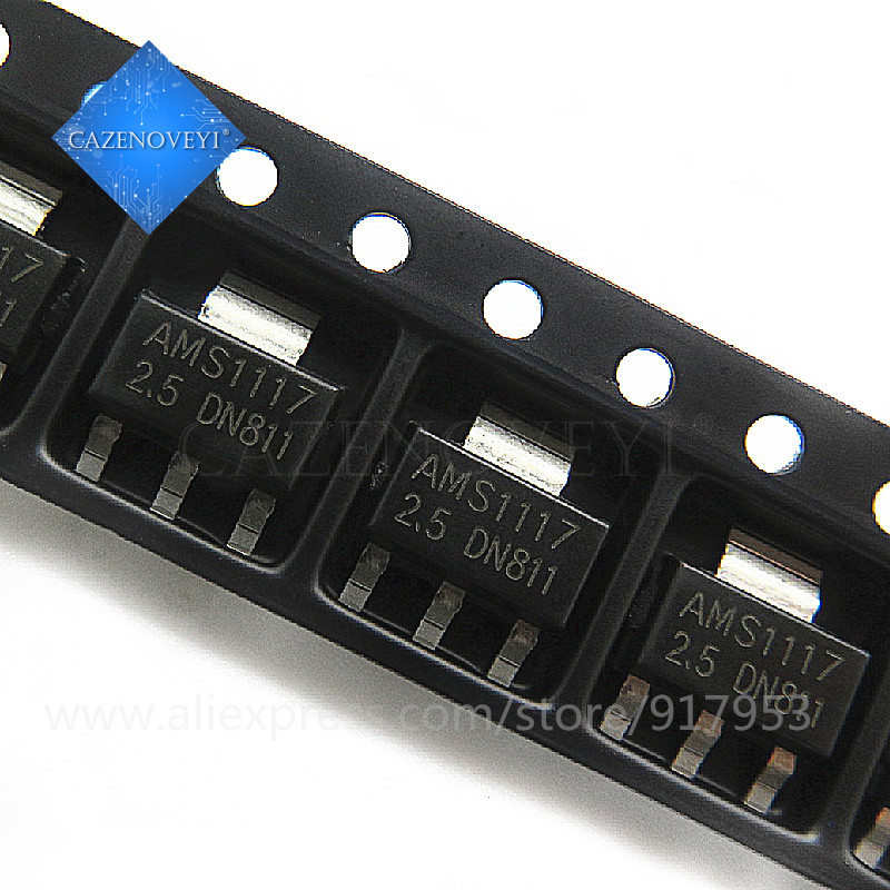 50 ชิ้น AMS1117-2.5 LM1117 SOT-223 2.5V Linear Regulator ในสต็อก