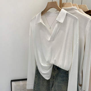 93870 Lyocell Fiber Linen Lapel Solid Color Thin Long-Sleeve…