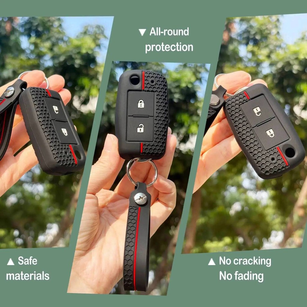 อุปกรณ์เสริมพวงกุญแจสําหรับ Mitsubishi Glx Triton 2026 Triton 2025 2024 ซิลิโคนรีโมทกุญแจรถ Fob ฝาครอบกรณี Key ผู้ถือพวงกุญแจ