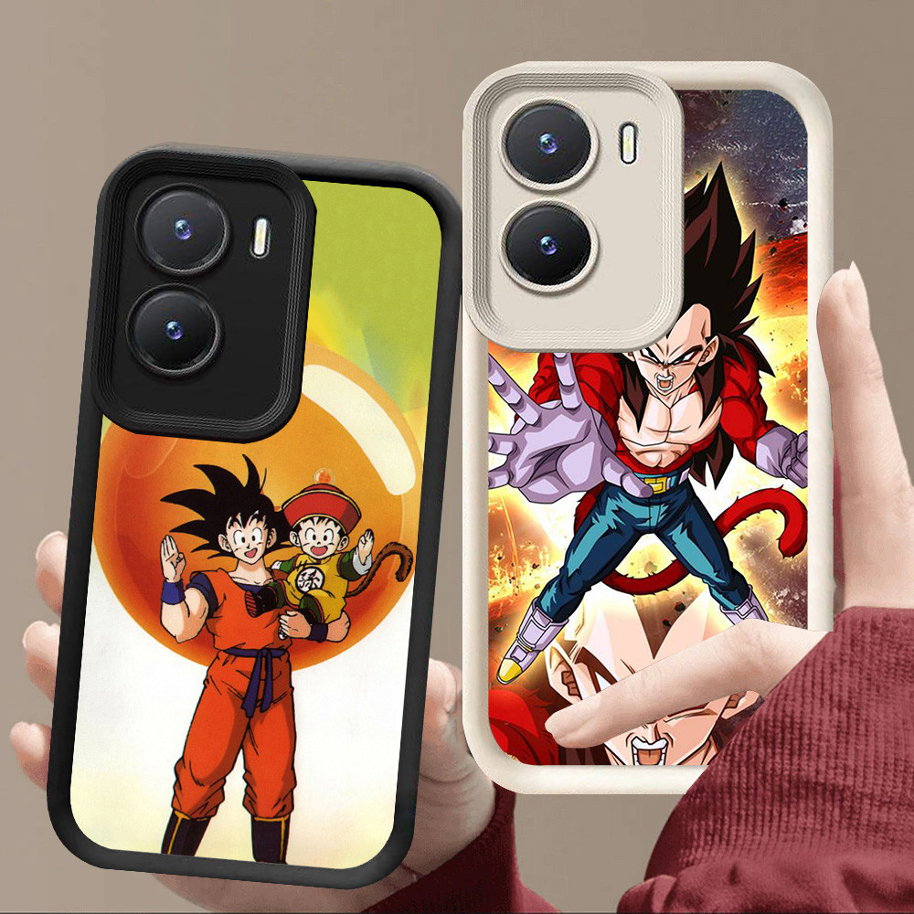 R57 Dragon Ball Casing สําหรับ VIVO Y01A V19 Neo V17 Y01 Y55 Y33E Y75 Y33S 5G สีดําและสีขาว