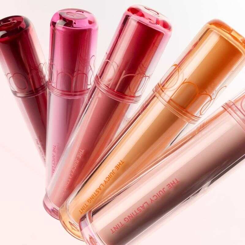 THE JUICY LASTING Tint, ผิวฉ่ำและมันวาว ติดทนนาน MLBB ให้ความชุ่มชื้น เม็ดสีแน่น ลิปทินท์สำหรับใช้ปร
