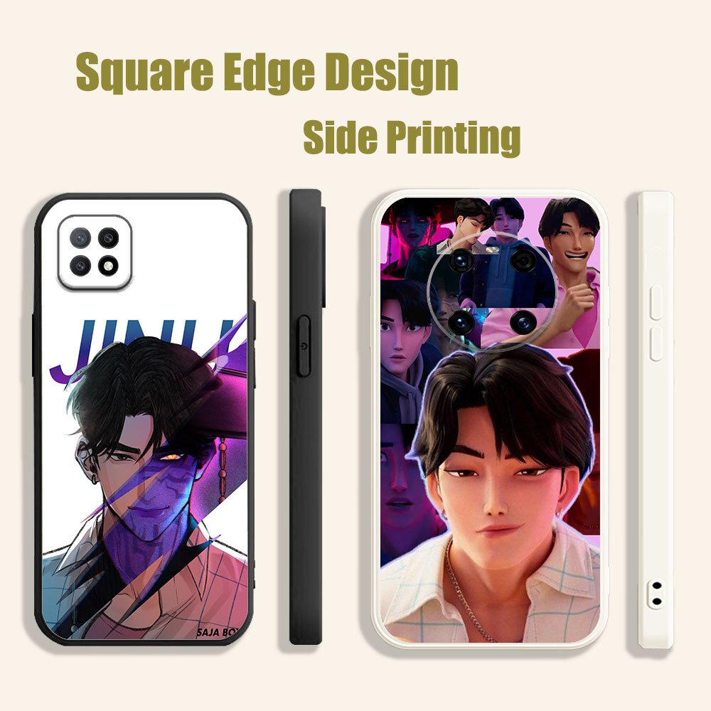 ปลอกสําหรับ OPPO Reno6 Reno 7 7z 5K A16E A16K A94 jiu Saja ชาย kpop นักล่าปีศาจ BOD02 เคสโทรศัพท์ขอบ