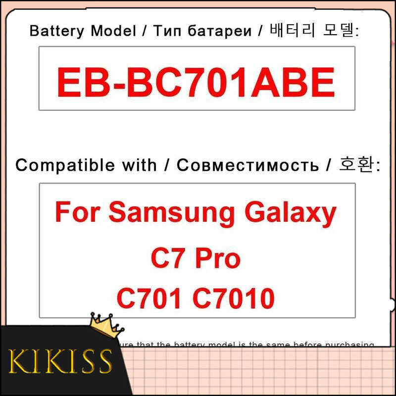 เปลี่ยนแบตเตอรี่ For Samsung Galaxy C7 Pro C701 C7010 EB-BC701ABE 3300mAh