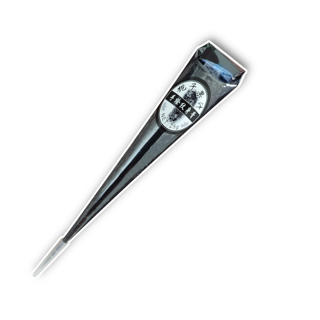 ครีมพืช Jagua Henna ขนาด 25g สีนิวซี ลายสักกันน้ำ ใช้งานได้นาน 15 วัน พร้อมปากกาเขียนเส้นสีขาว