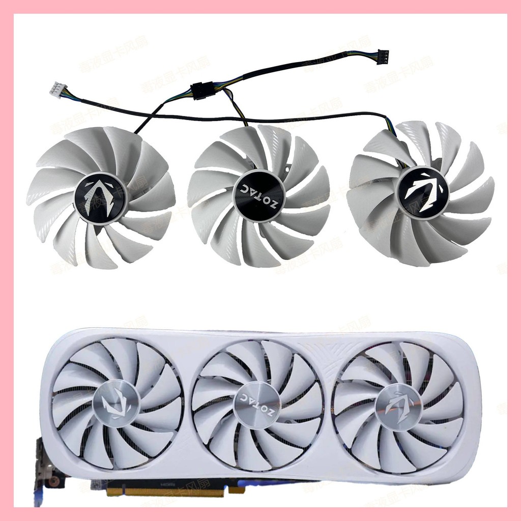 ZOTAC/Sotai RTX3090 30080ti 3080 3070ti AMP พัดลมการ์ดกราฟิกสีขาว GA92S2U