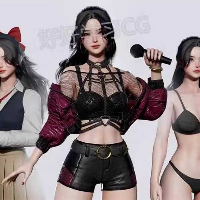 UE5 Girl 5.0 Void Character Oval Modular Idol K-POP SERIES Sun