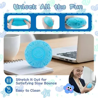 5PCS Schylling Needoh Fuzz Ball Flower Power Sensory Cube Anti-Stress, กระชับวัตถุสําหรับความเข้มข้นในคน ADHD