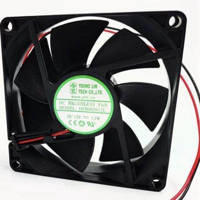 DFB ใหม่เอี่ยม802012L Bearing 8020 Silent 8CM 12V1.6W เคสคอมพิวเตอร์พัดลมระบายความร้อน