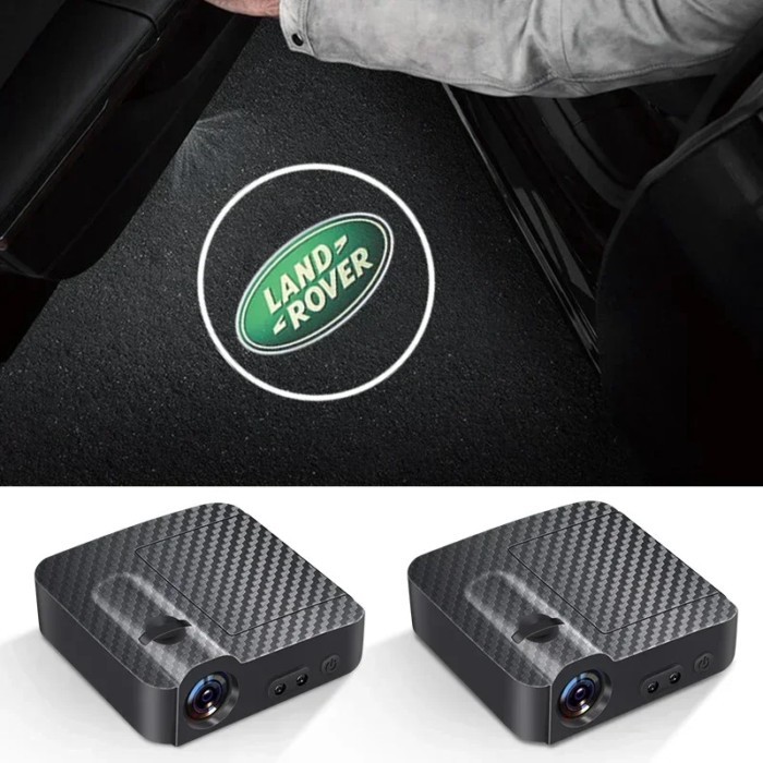 Car Logo Wireless Led Car Door Welcome Lamp Shadow Projector For Land Rover Discovery 3 4 LR2 R4 Ra