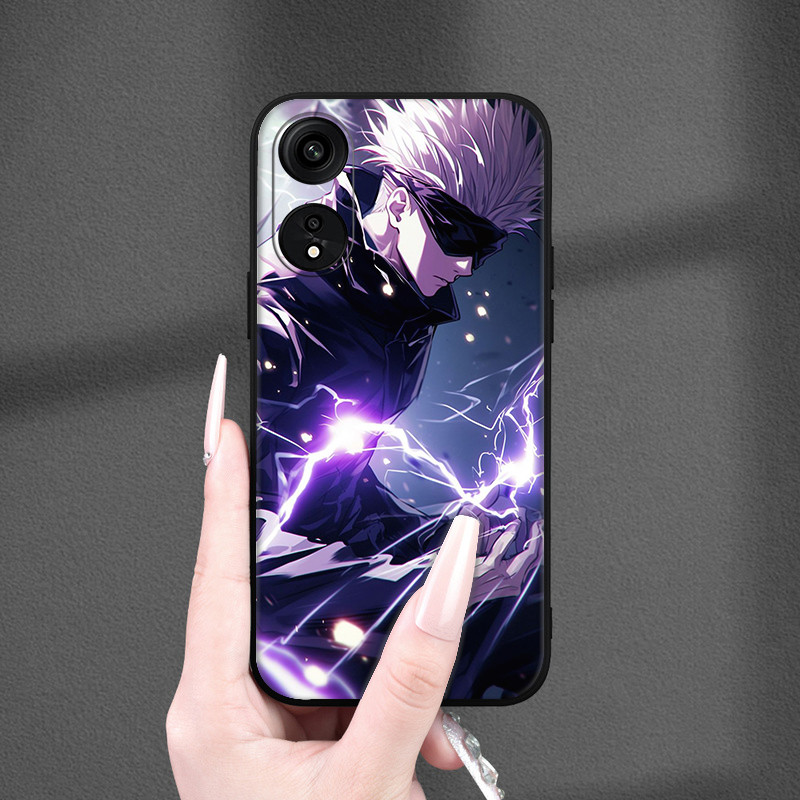 W[3] Anime Boy Cool การ์ตูน Gojo Satoru สําหรับ OPPO A80 A83 A1 A91 F15 A92 A72 A52 A92S A93 A94 A95 A96 K12X TPU ซิลิโคนเคสโทรศัพท์สีดํา ราคา ถูกที่สุด ดีลบีเคเค แกลเลอรีภาพที่ 2