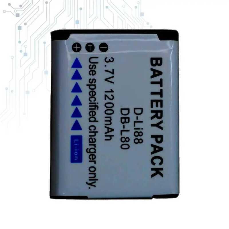 Battery for Pentax Optio H90 P70 P80 W90 WS80 for Sanyo Xacti DMX-CG11 VP D-Li88 1200mAh