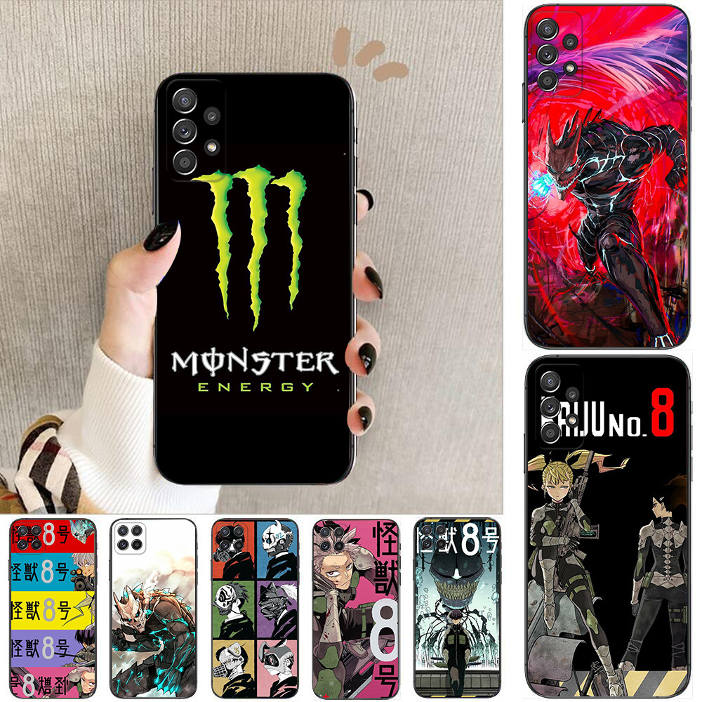 Realme 12 Lite 12X 13 Narzo 50i N55 C51S C61 C63 C65 C67 Z16 Monster No. 8 เคสโทรศัพท์สีดํานิ่ม