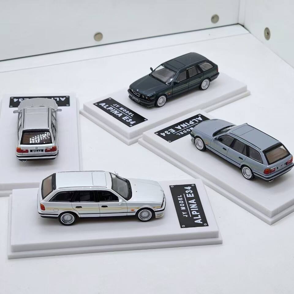 164JY BMW ALPINA E34 Station Car Tank Alloy Collection Model สี่สีที่มีอยู่