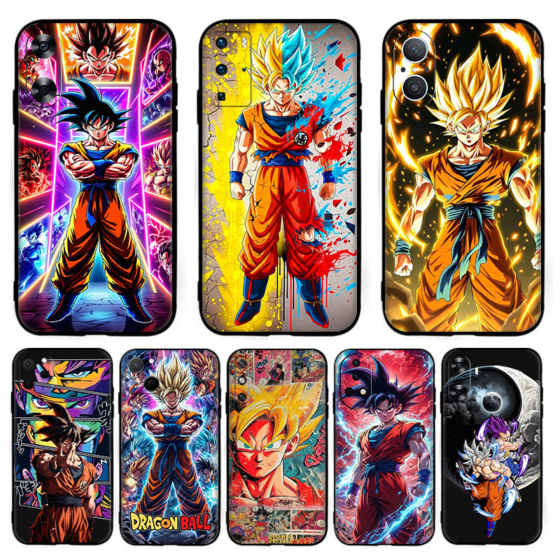 O-2การ์ตูนเย็นอะนิเมะDragon Ball GokuสําหรับHuawei P10 P20 P30 Lite Pro Y5P Y6P Y7A Y8P TPUนุ่มสีดํา
